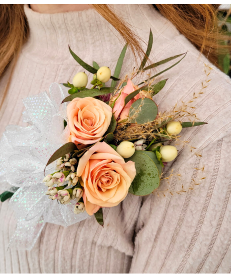 Spray Rose Pin on Corsage