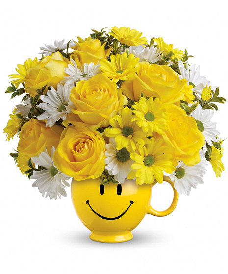 Be Happy Bouquet with Roses
