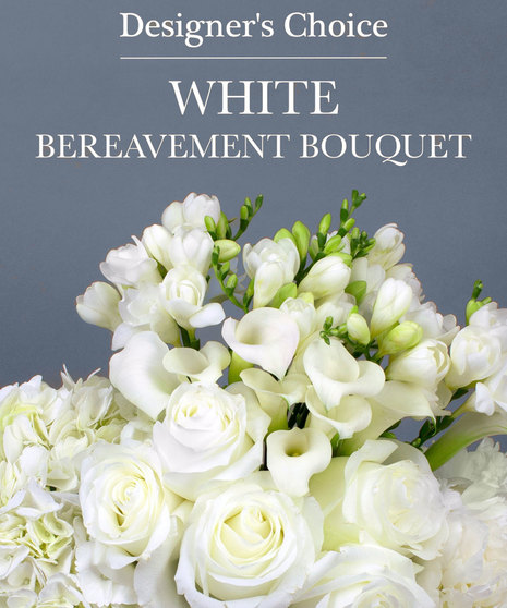 WHITE BEREAVEMENT BOUQUET