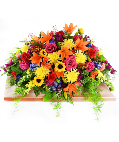 Vibrant Life Casket Spray