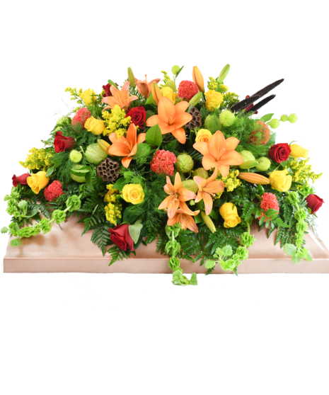Warm Memories Casket Spray