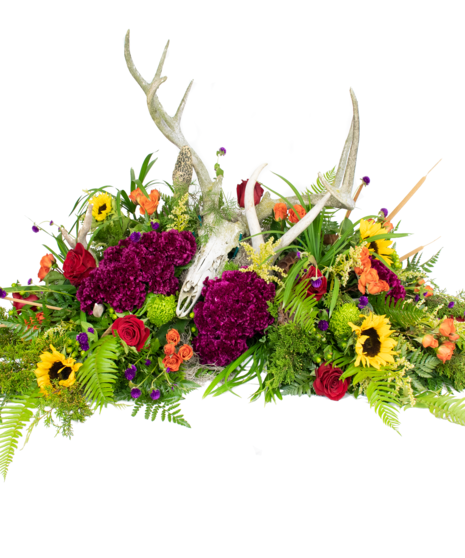 A Hunter's Floral Casket Spray