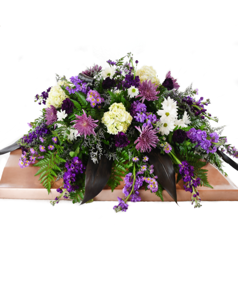 Purple Passion Casket Spray