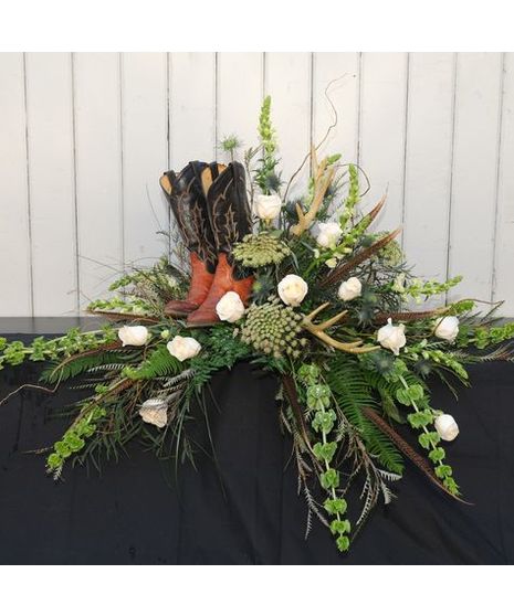 Cowboy Country Casket Spray