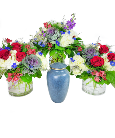 Garden Bouquet Urn Trio